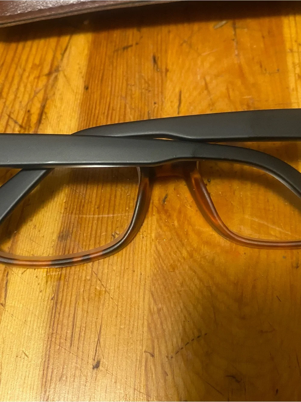 Designer Tortoise Rectangular Eyeglasses - Brown Tortoiseshell